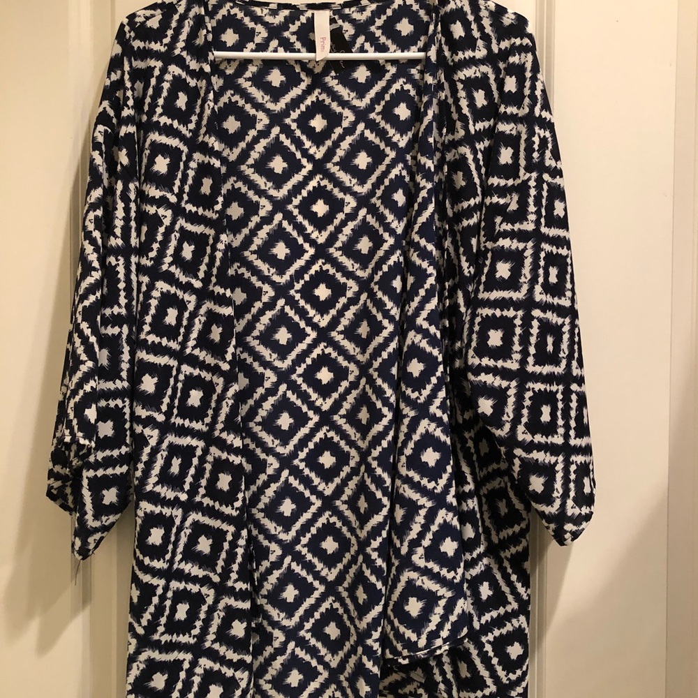 Patterned cardigan!